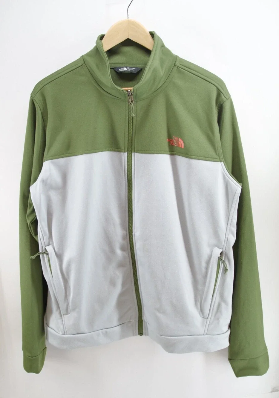 The North Face Track Jacket Men's L Green Full Zip‎ Outdoor Casual